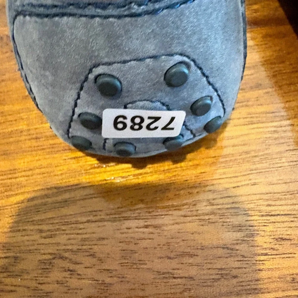 Polo Ralph‎ Lauren Driving Loafers Blue Leather Men Size 11.5 D Woodley Moccasin - Picture 11 of 11